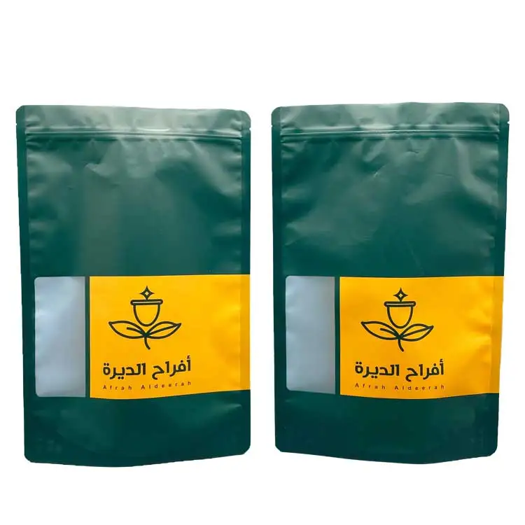 Custom Printed Resealable Fruits for Beauty Bulk Tea Bag Grape fruit Matcha Green Stand Up Tea Bags