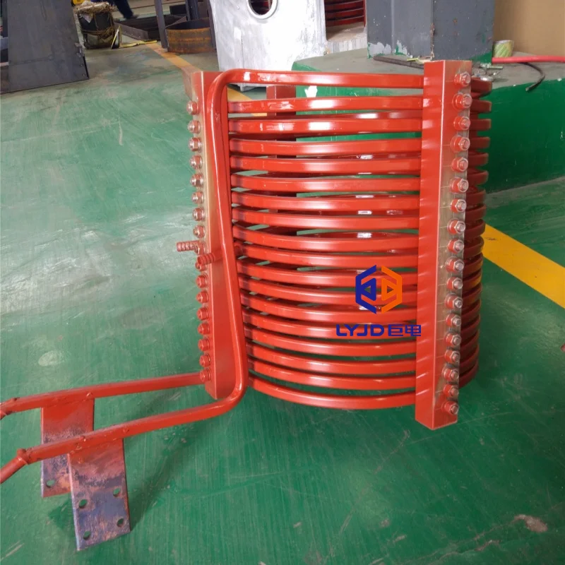 industrial electricity inductance coil for 6Ton medium frequency induction melting furnace