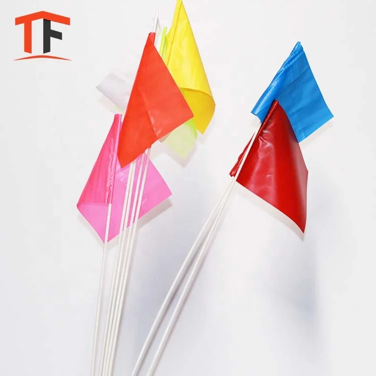 Purple Marking Flags 1000 Pack - 4x5-Inch Marker Flags