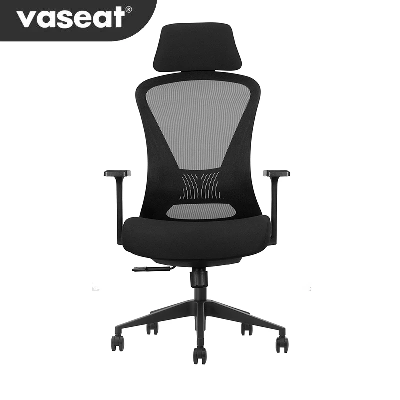 Factory Wholesale Classic High-Back Ergonomic PU Mesh Office Chair Comfortable Swivel Chair Adjustable Headrest Modern Design