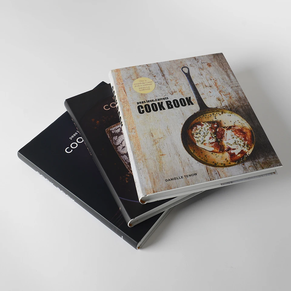 Color Printing Art Paper High-end Custom Cookbook Printing Hardcover Softcover Paperback Binding