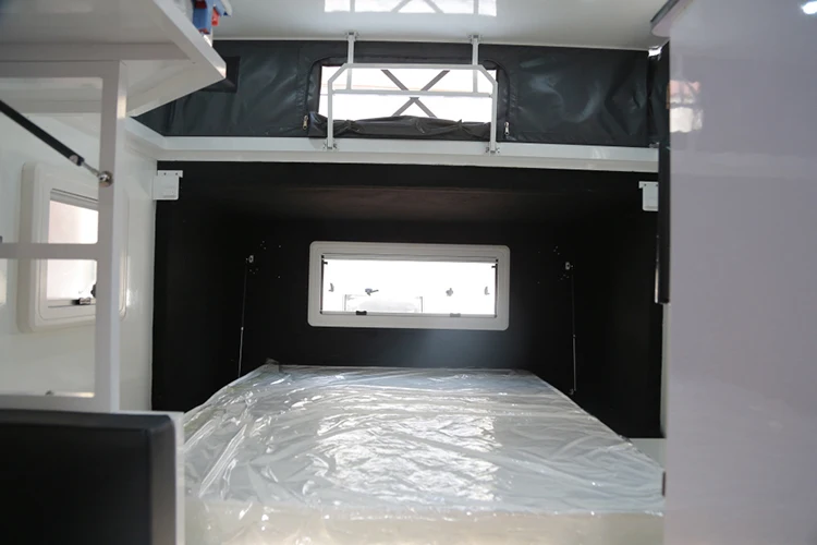 ECOCAMPER Off Road 13ft Small Hybrid Caravan With Internal And External Kitchen