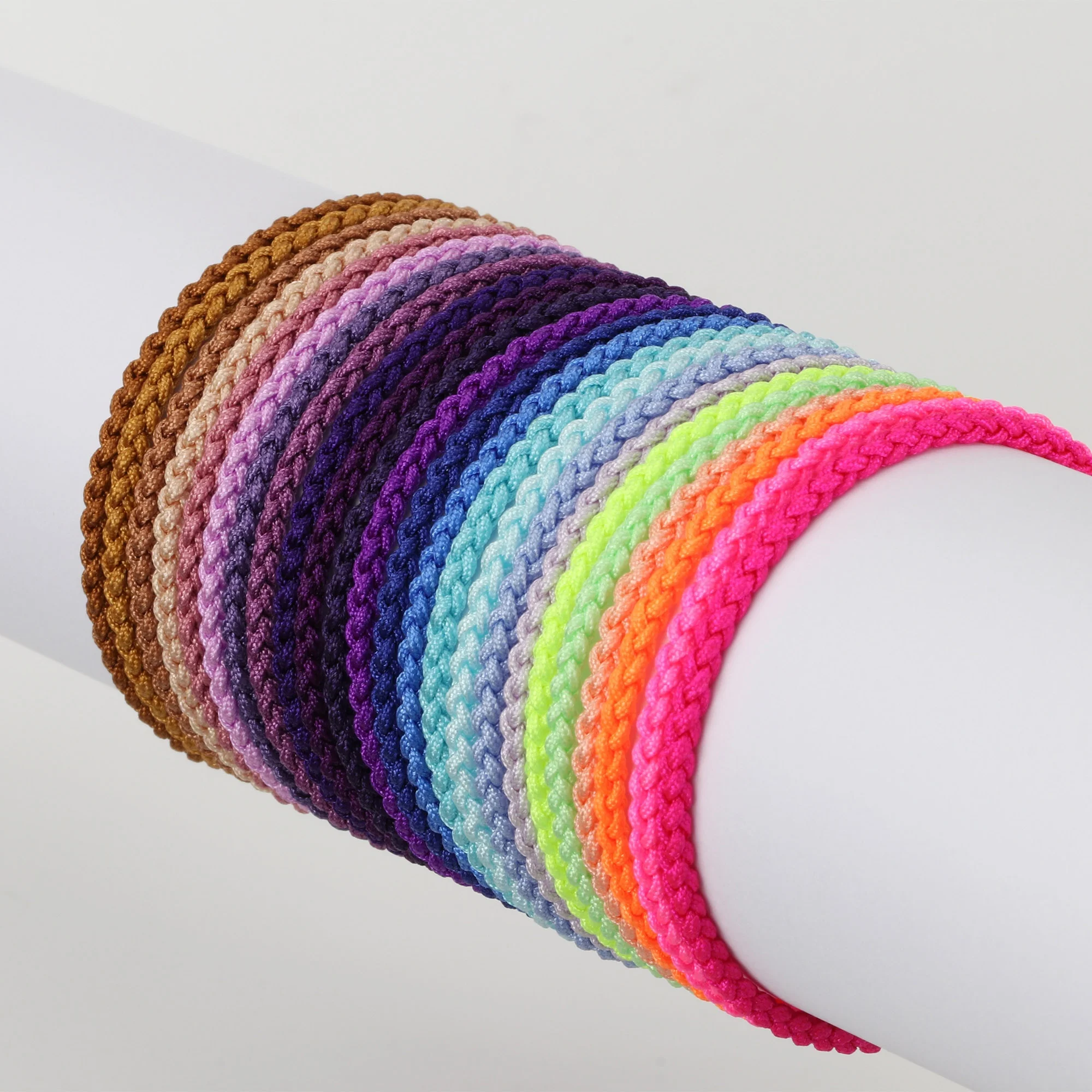 SKY A4 2.5mm Solid Color Braided Bracelet Custom Handmade Wholesale Red Cord Friendship Jewelry Bangle