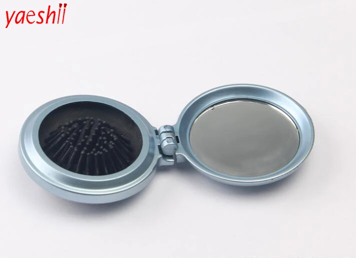 Portable Girls Folding Comb Airbag Massage Hair Brush With Mirror For Travel Airbag Folding Comb TRAVEL Comb Mirror