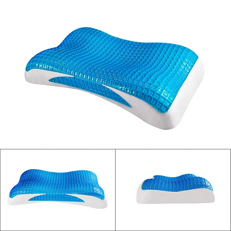 Moulded King Size and Queen Size Anti-snoring Sleep Memory Foam Cool Gel Pillow