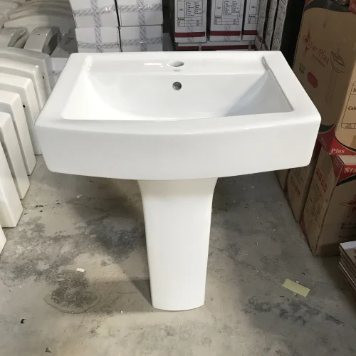 Pedestal Wash Basin floor standing ceramic basin