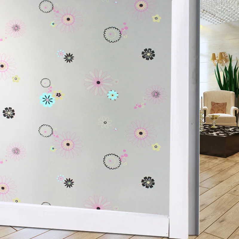 Glass Film Window Decorative White Matte Privacy Film Sticker Glass For Office Building For Balcony Room Bathroom Home