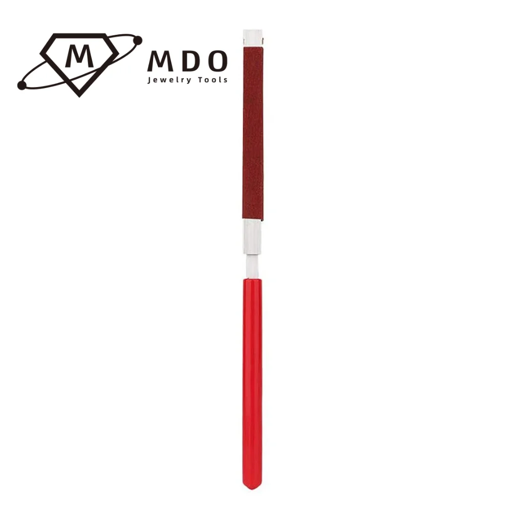 5 Sizes Jewelry Tools Sandpaper Holder Sanding Sticks Clamp Roll Half Round Polishing Roll Abrasive Sandpaper Bar with Handle