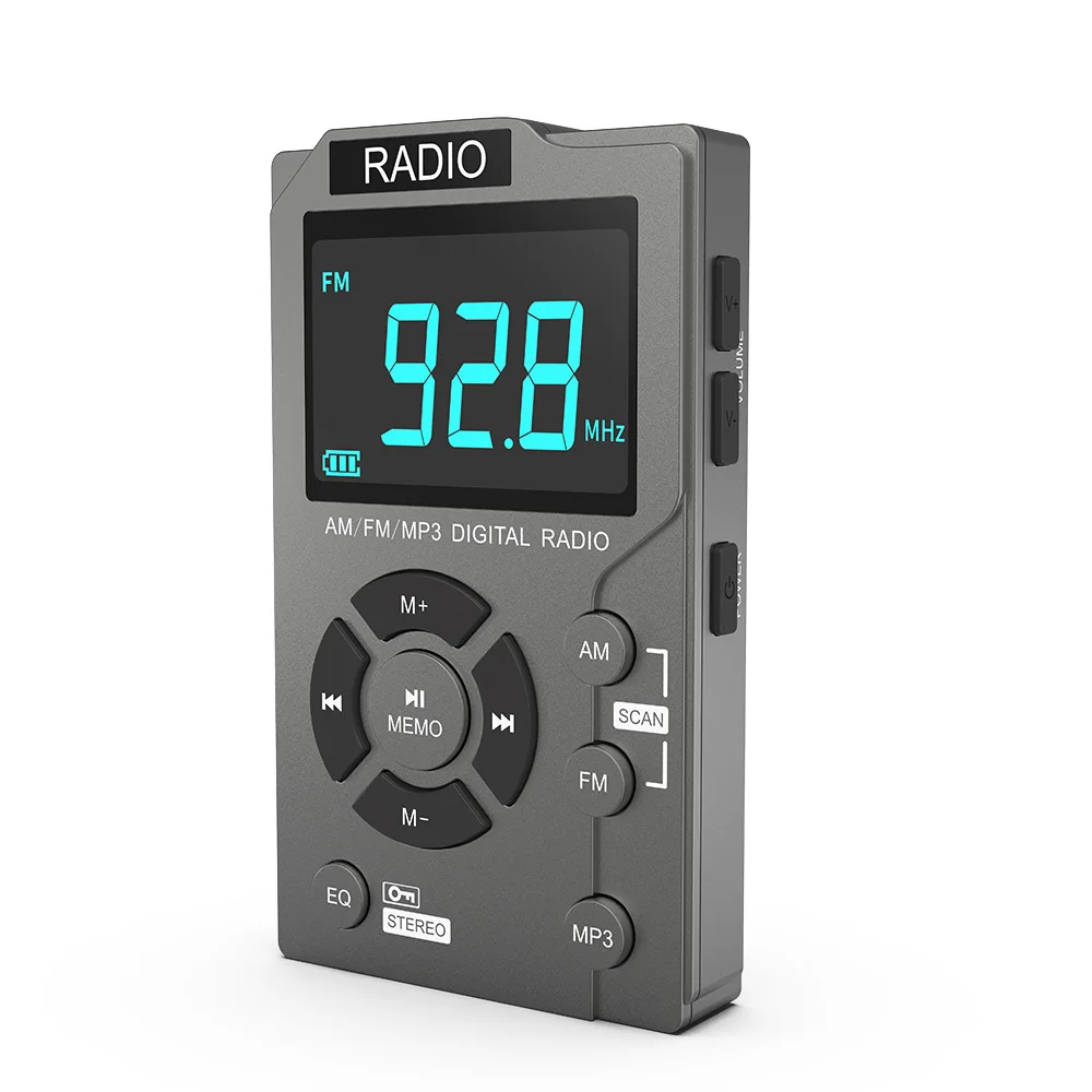 Portable Camping  rechargeable Stereo sound  Radio Multifunctional  Weather Alarm Survival Radio with Headphones For Oldman