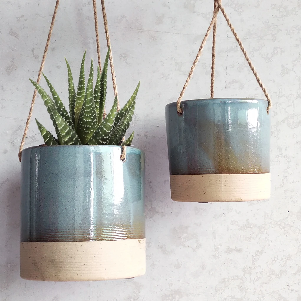 Modern home garden decoration levitating pot wholesale ceramic hanging flower pot