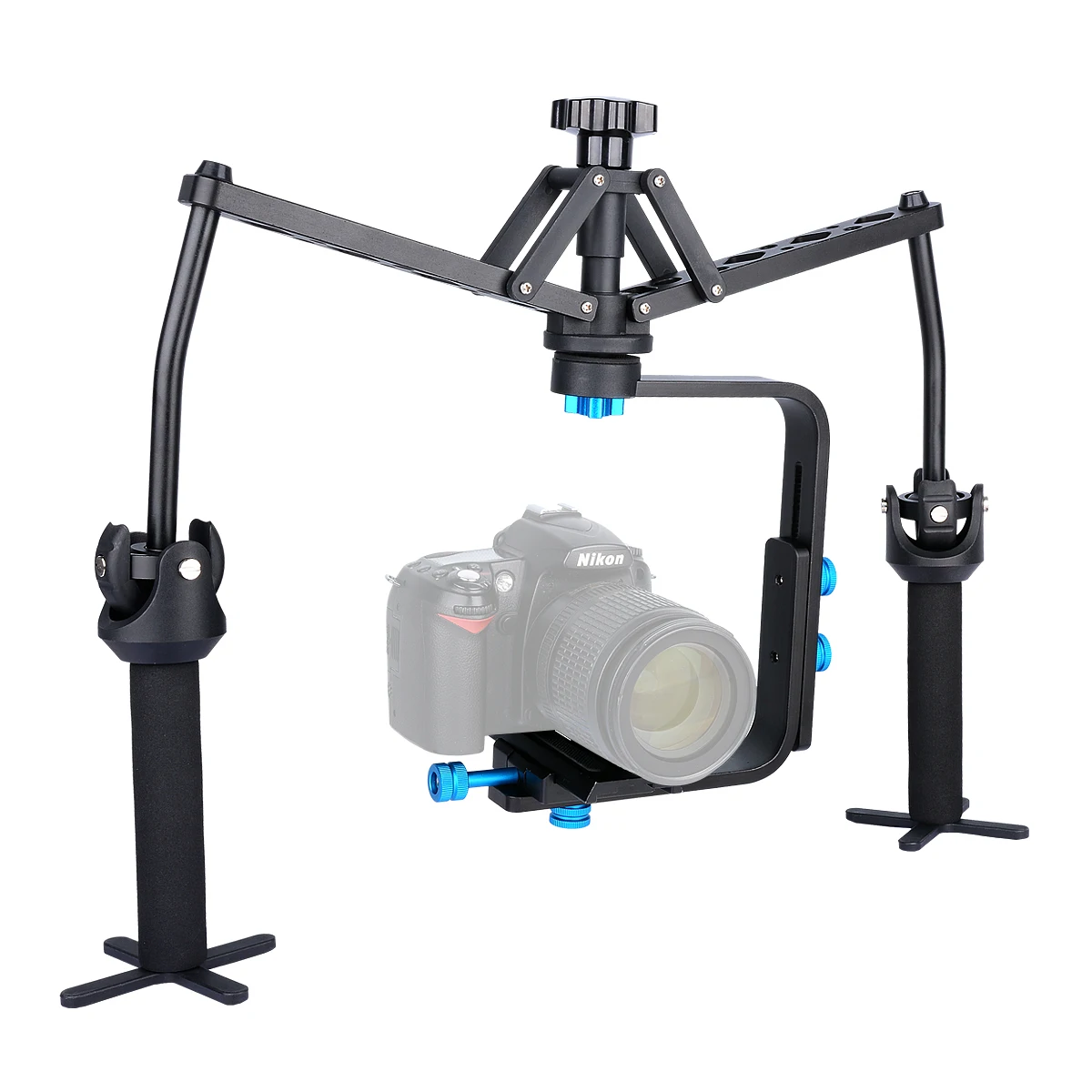TL MEDIA HHS1 Aluminium 3 Axis Professional Spider Handheld Stabilizer for DV Camera