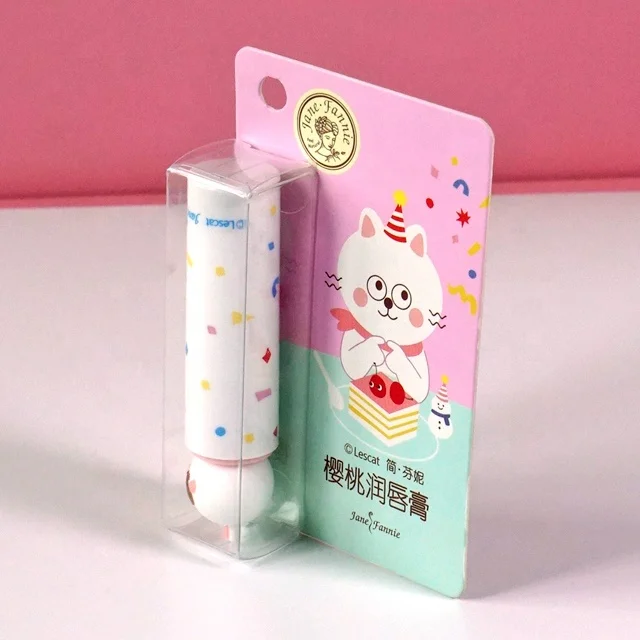 Hot sale Plastic Clear PET PVC PP Chapstick Lip Balm Folding Tray with cardboard