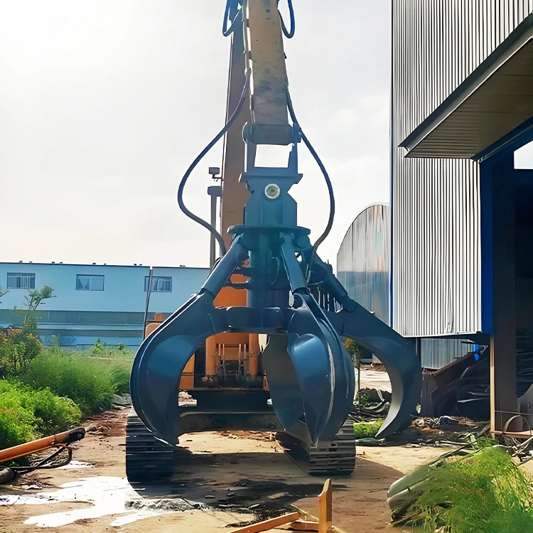 Customized Crane Mechanical Type Double Rope Clamshell Vessel Grab Bucket