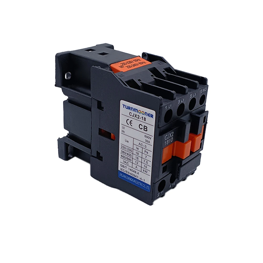 AC contactor CJX2 series 18a  Ac3 220v  Contactor  Warranty 2 years  3 Pole Main Place Model Voltage