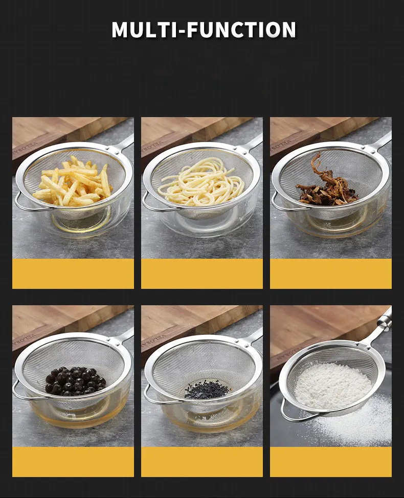 Professional kitchen tool sieve centrifuge liquid solid vibrating hand shake flour sifter sieve