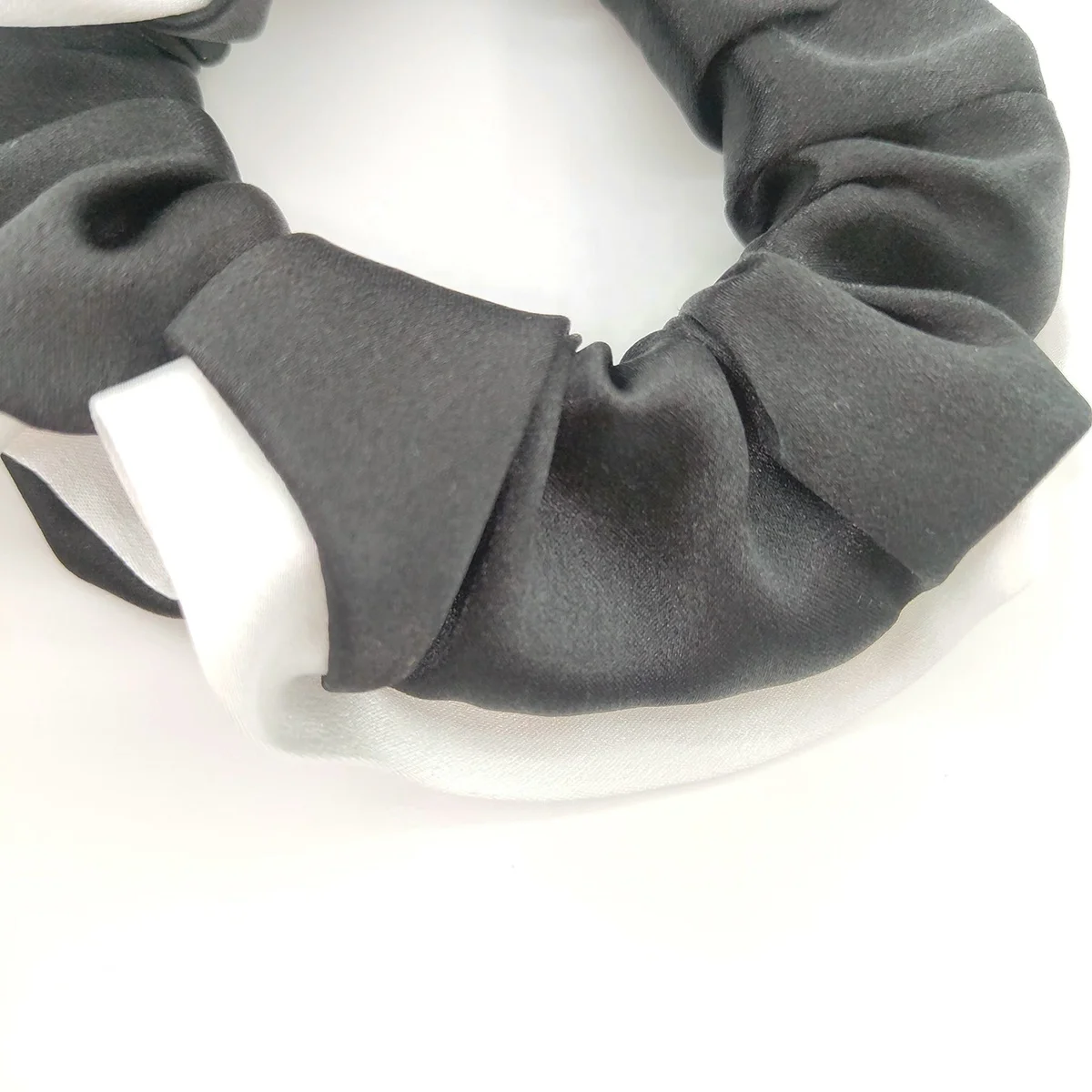 Top Seller Custom Size Color Solid Silk Scrunchies Bulk Elastic Satin Hair Ties