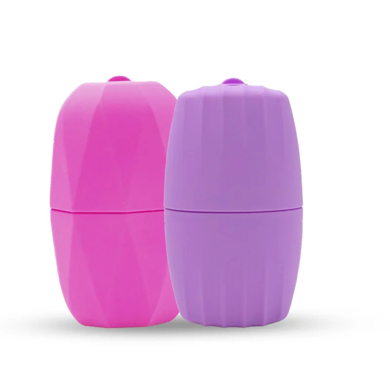 Foam Cube Silicone Capsule Massager Silicon Ice Roller For Face Facial Hand Massage Ball