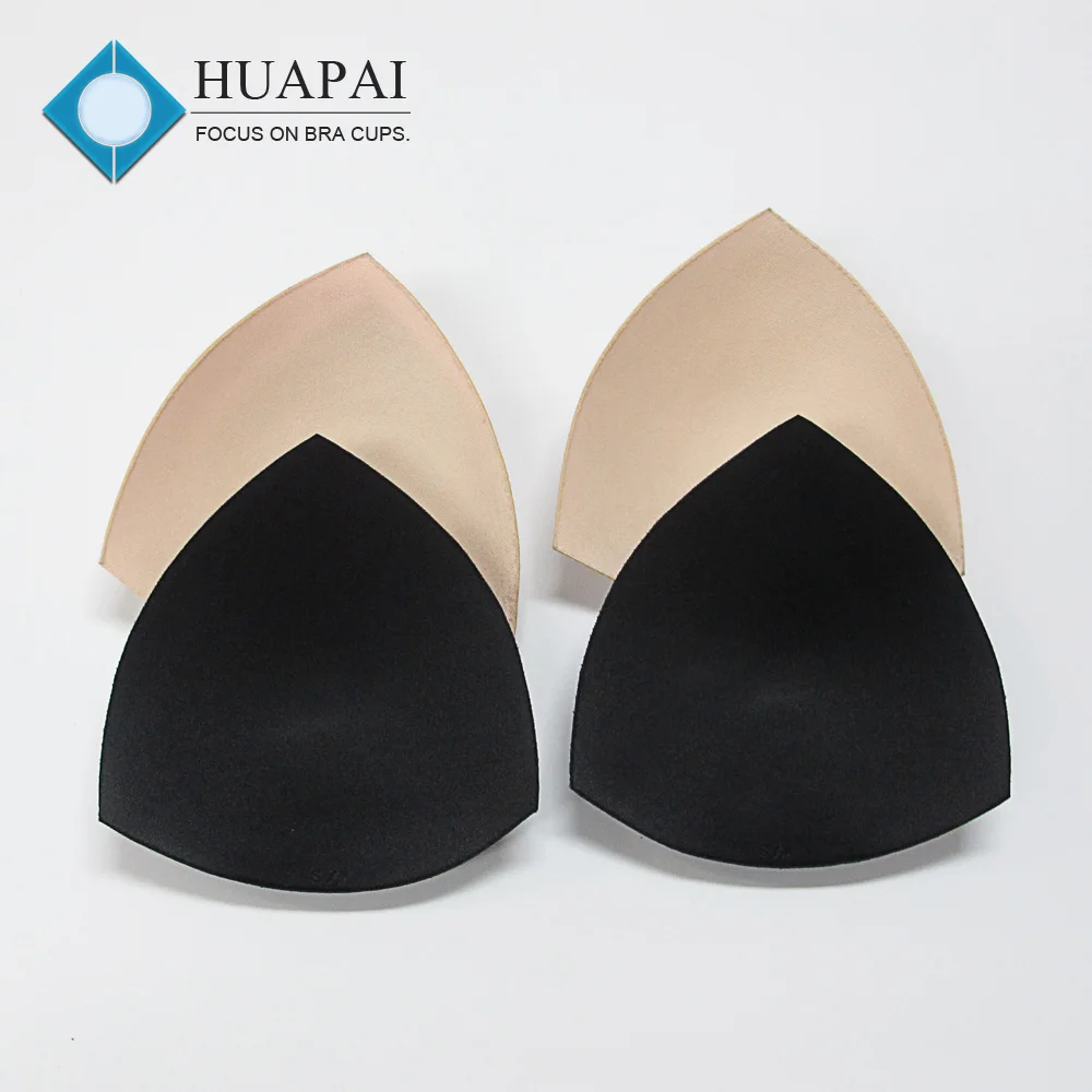 
087 Wholesale no padding triangle swimsuit foam cup in size S 