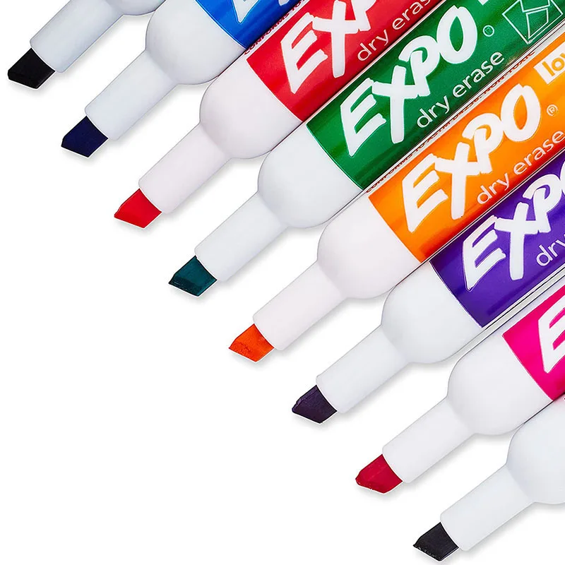 Sanford  EXPO chisel tip low odor dry erase and wet eraser  marker whiteboard marker  red  80002