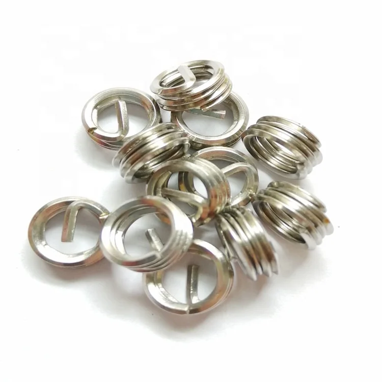 M10*1-2D UNF Inset Type Fastener Stainless Steel 304 Wire Thread Inserts Aluminum Material Metric Measurement System Box Carton