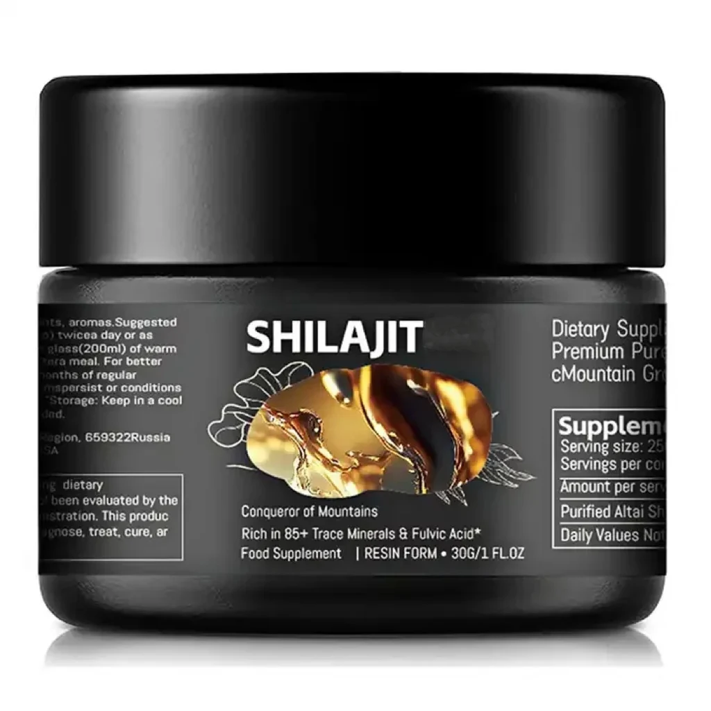 OEM/ ODM Shilajit Resin Pure Himalayan Supplement Support Metabolism  Immune System Nature Gold Garde 30g Shilajit Resin