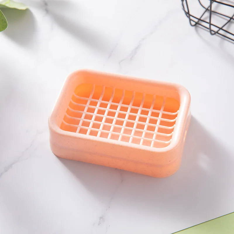 Double mesh soap box Hollow mesh drain High quality PP material soap box shelving for bathroom and toilet