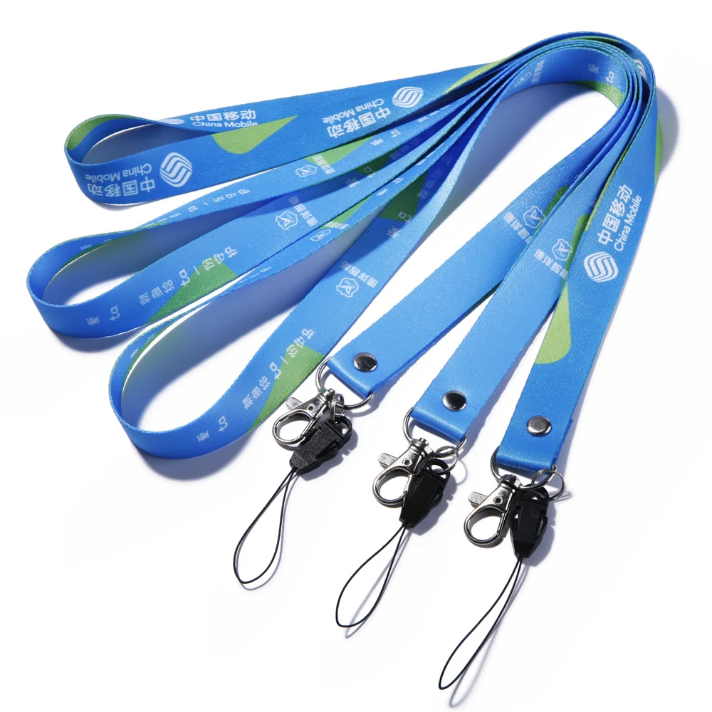 Wholesale personalized lanyard factory polyester neck lanyard screen printing cheap custom design lanyard