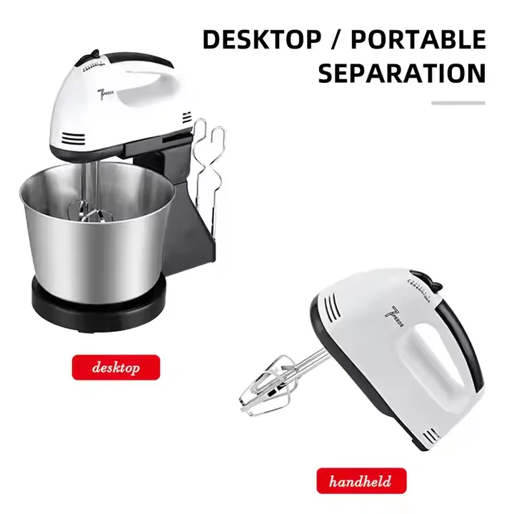 7 Speed Portable Kitchen Mixer Electric Handheld Food Mixers