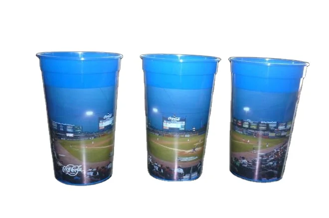 Пластиковые стадионные чашки, 16 унций, 22 унции, полипропиленовые, 100% безопасные для пищевых продуктов, не содержат BPA с прямой фабрики