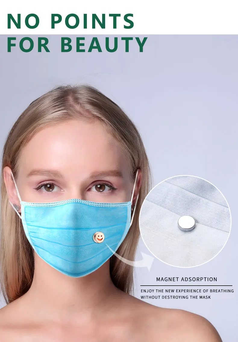 Stainless Steel Essential  Golden Aromatherapy Buckle  Diffuser Locket Oil Diffuser Clip Face Masking Magnetic Clip  for Face