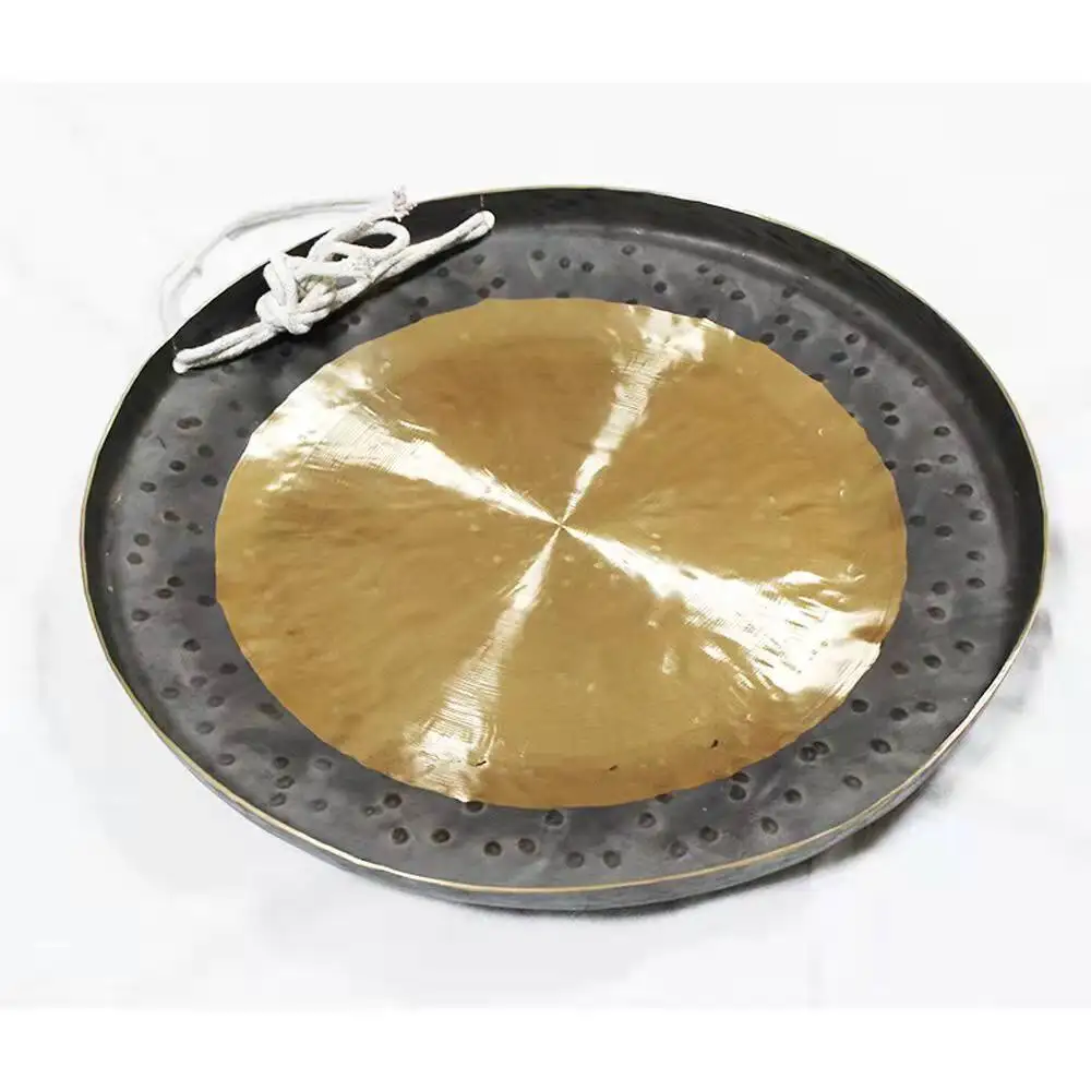 Good Quality 36 Inch Sun Chau Gong & Square Stand with Wheels 90 cm Handmade Bronze Chao for Musical Performance
