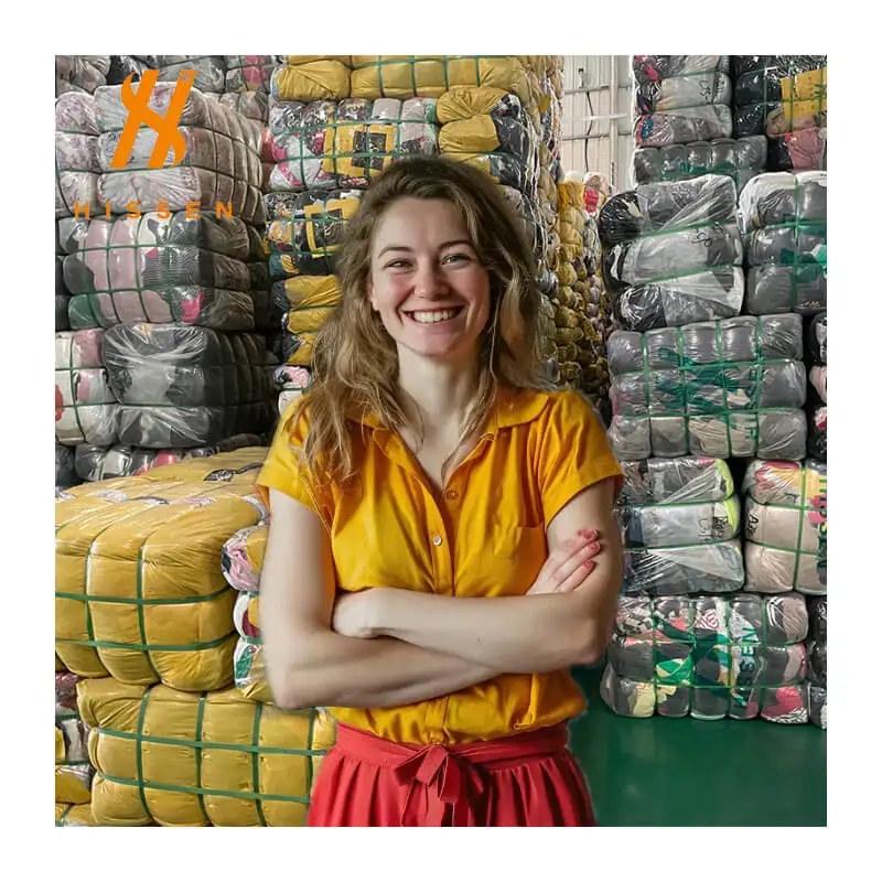 winter mixed clothing second-hand clothing for sale 45kg 65kg 80kg 100kg packaging A grade used clothes wholesale