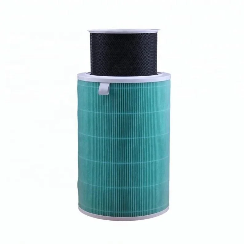 
room air purifier xiaomi green round cartridge hepa filter for pm2.5 removing 