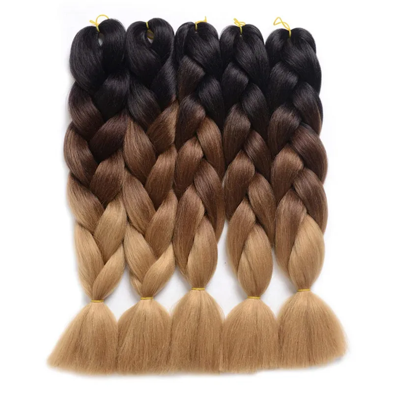 24inch 100g Soild color jumbo braid hair synthetic jumbo braiding hair extensions