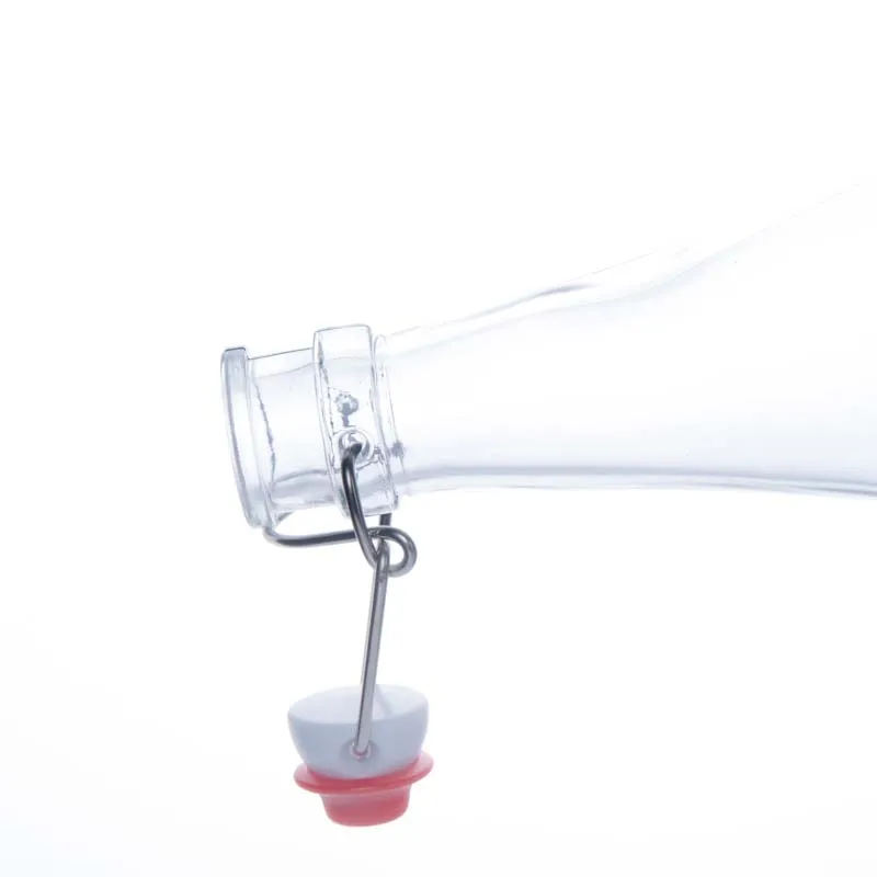 Wholesale empty 250ml 350ml 500ml 1000ml glass swing top bottle