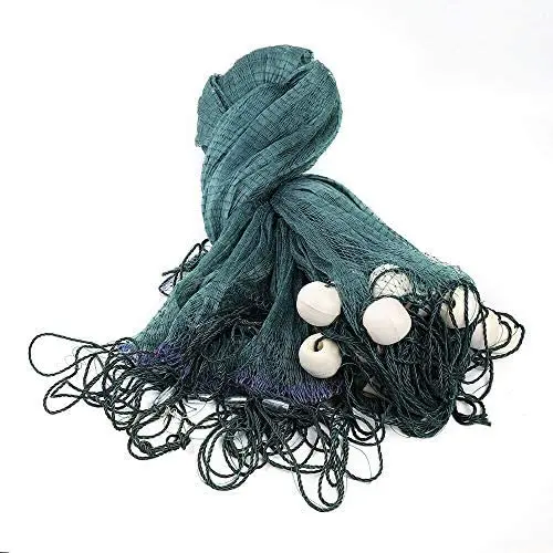 Fishing Net 25m 3 Layers Monofilament Fishing Gill Net with Float Fishing Network