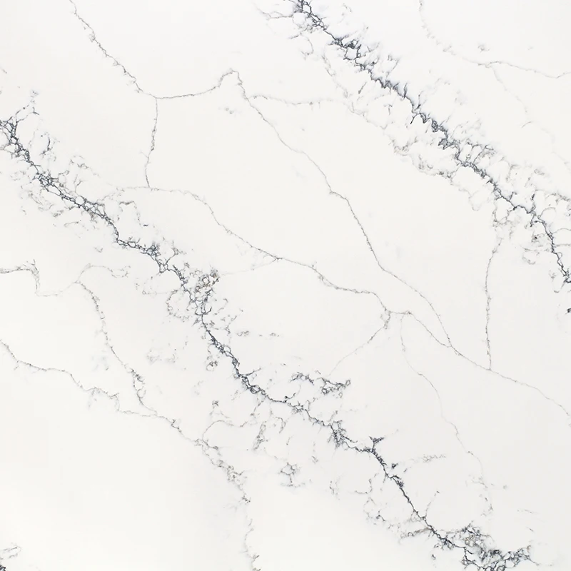 Calacatta Glossy Artificial Table Top Quartz Stone Slab