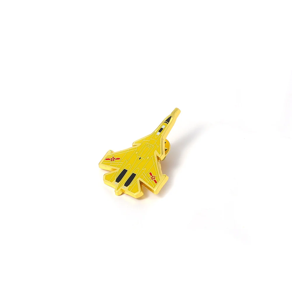 Wholesale Custom 3D Metal Airplane Lapel Pin Badges Cartoon Hat Pins Unique Airplane Enamel Pins