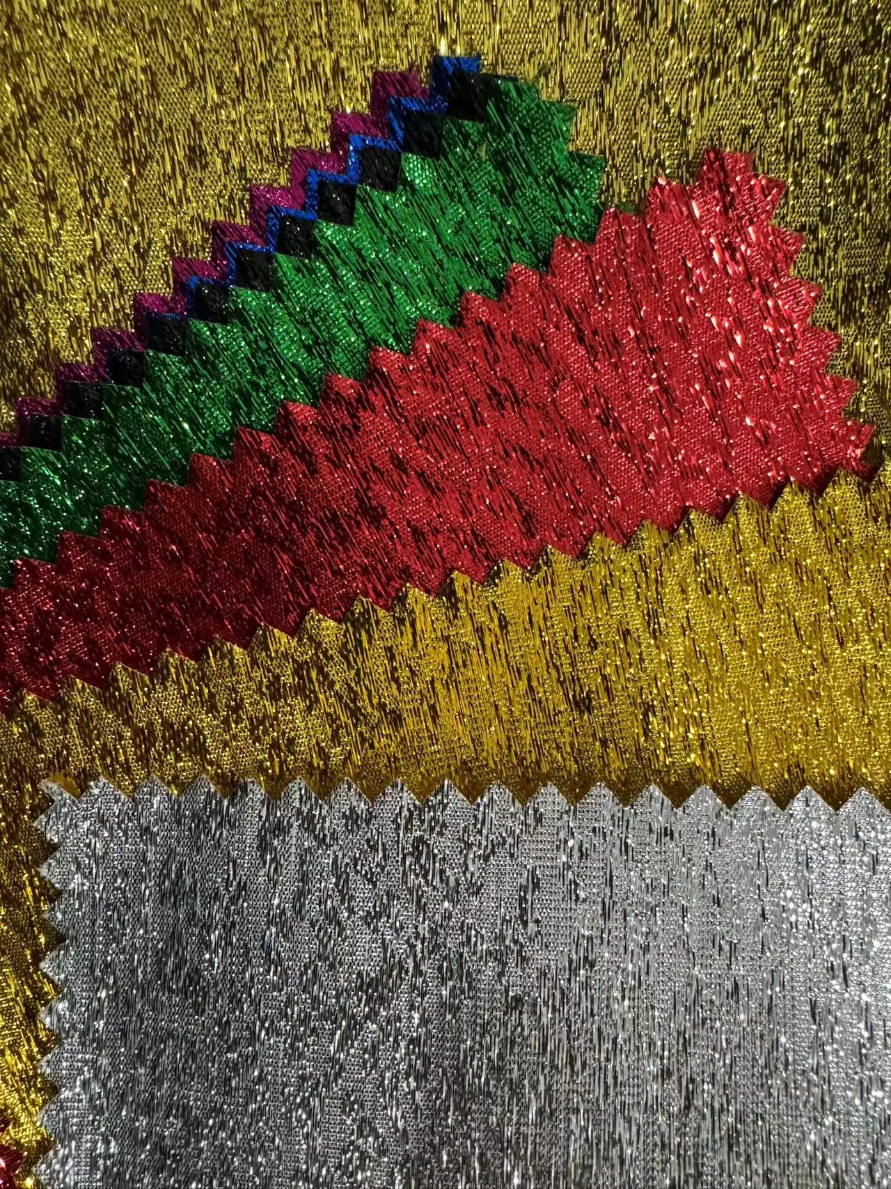 POLYESTER LAME FABRIC METALLIC PURPLE COLOR FOR DRESS