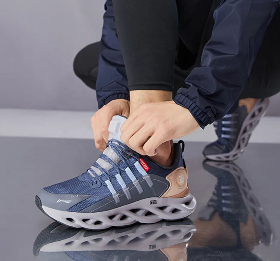Мужские беговые кроссовки Li-Ning с подушкой LN ARC, носимые водонепроницаемые кроссовки с водоотталкивающей подкладкой, кроссовки для обуви li ning ARHP245