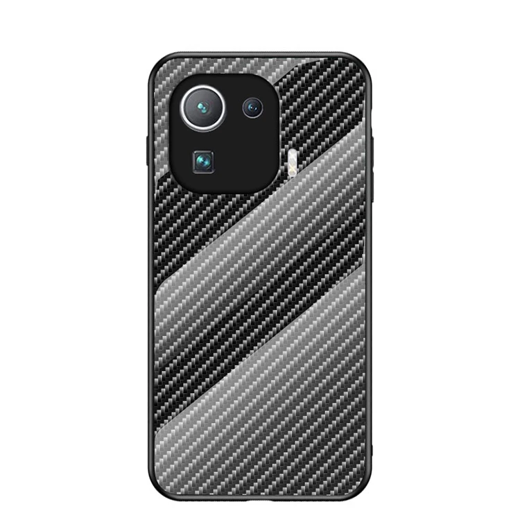 Модный Стильный блестящий стеклянный чехол для телефона Xiao MI 11 Pro с изображением девушки