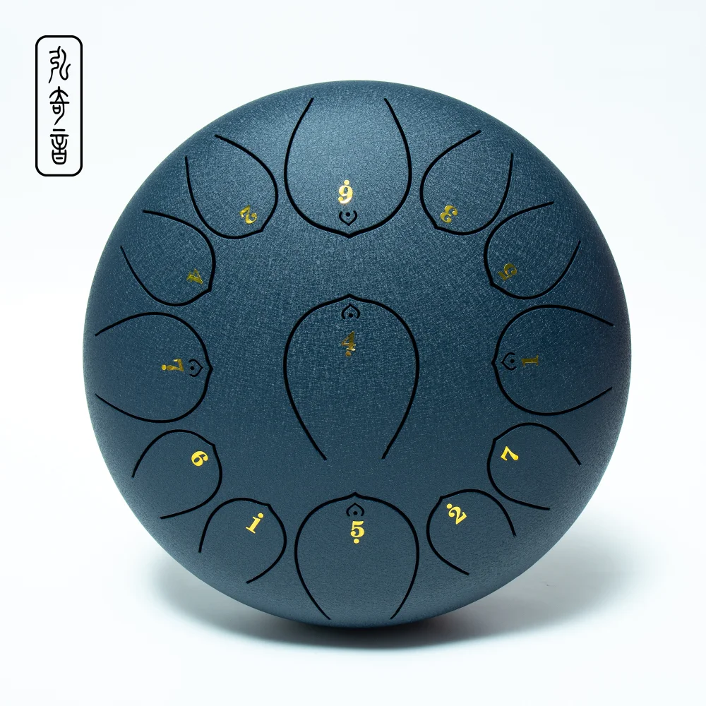 Chakra Tank 11 Tone Steel Tongue Drum 10 Inch Small Handpan Zen Musical Instrument For Music Perform Sound Heal