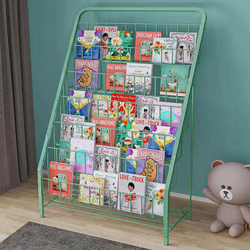 Magazine Folder Office Shelves Kids Bookshelf Bookcase Children Cabinets Storage Holders Book Rack Bookshelf