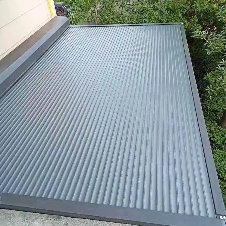 waterproof automatic aluminium rolling shutters roof systems exterior retractable glass cover