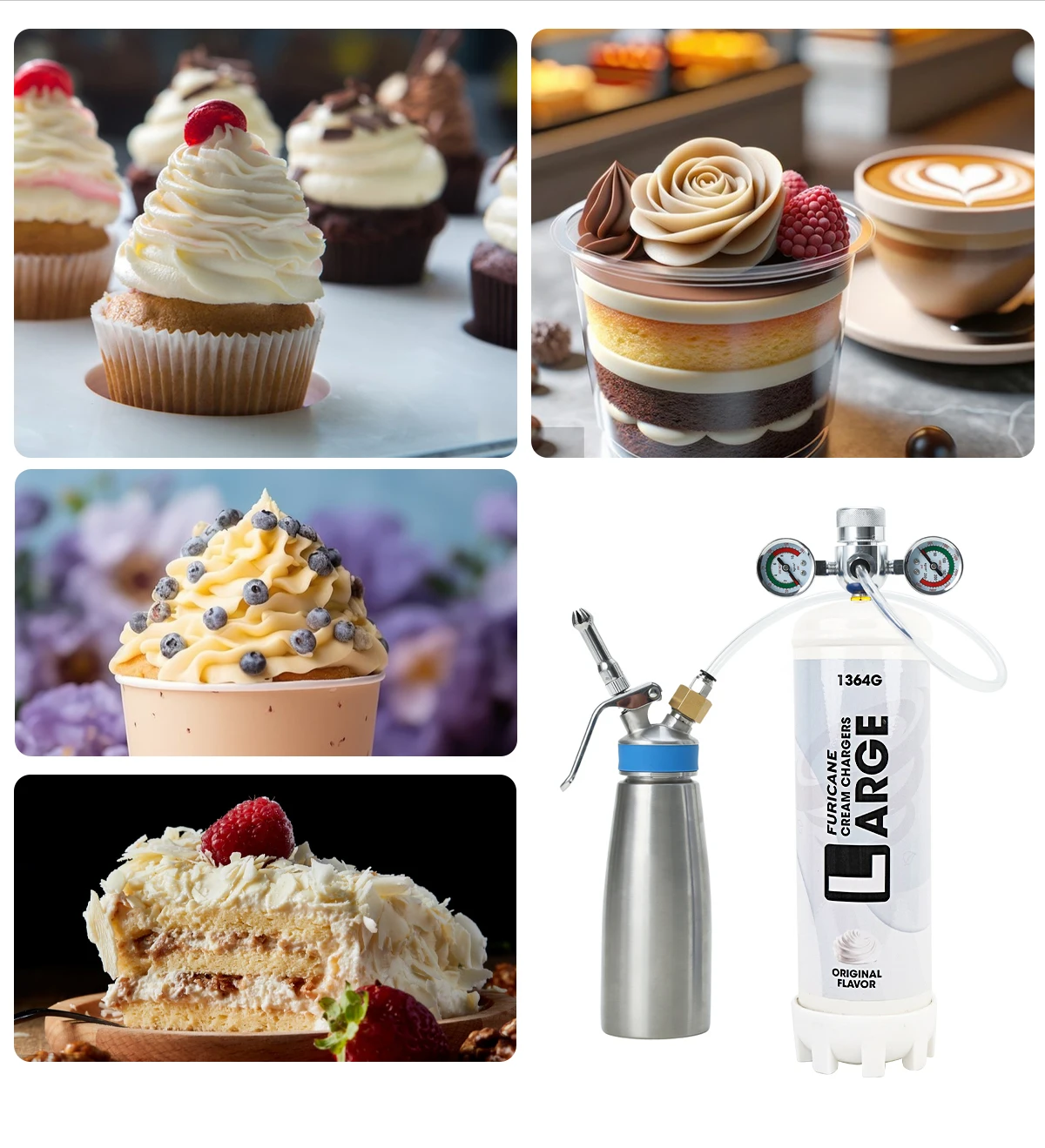 OEM Gas Cream Charger Dessert Tools Whipped Cream Charger 580g Mosa Cream Charger uk