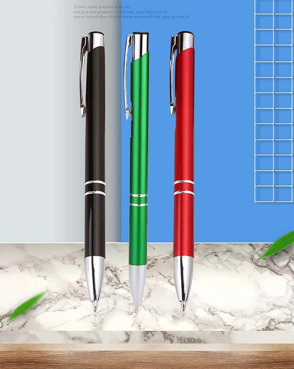 Wholesale Customized Logo Promotional Gift Metal Ball Pen Luxury School And Office Metal Ballpoint Pen