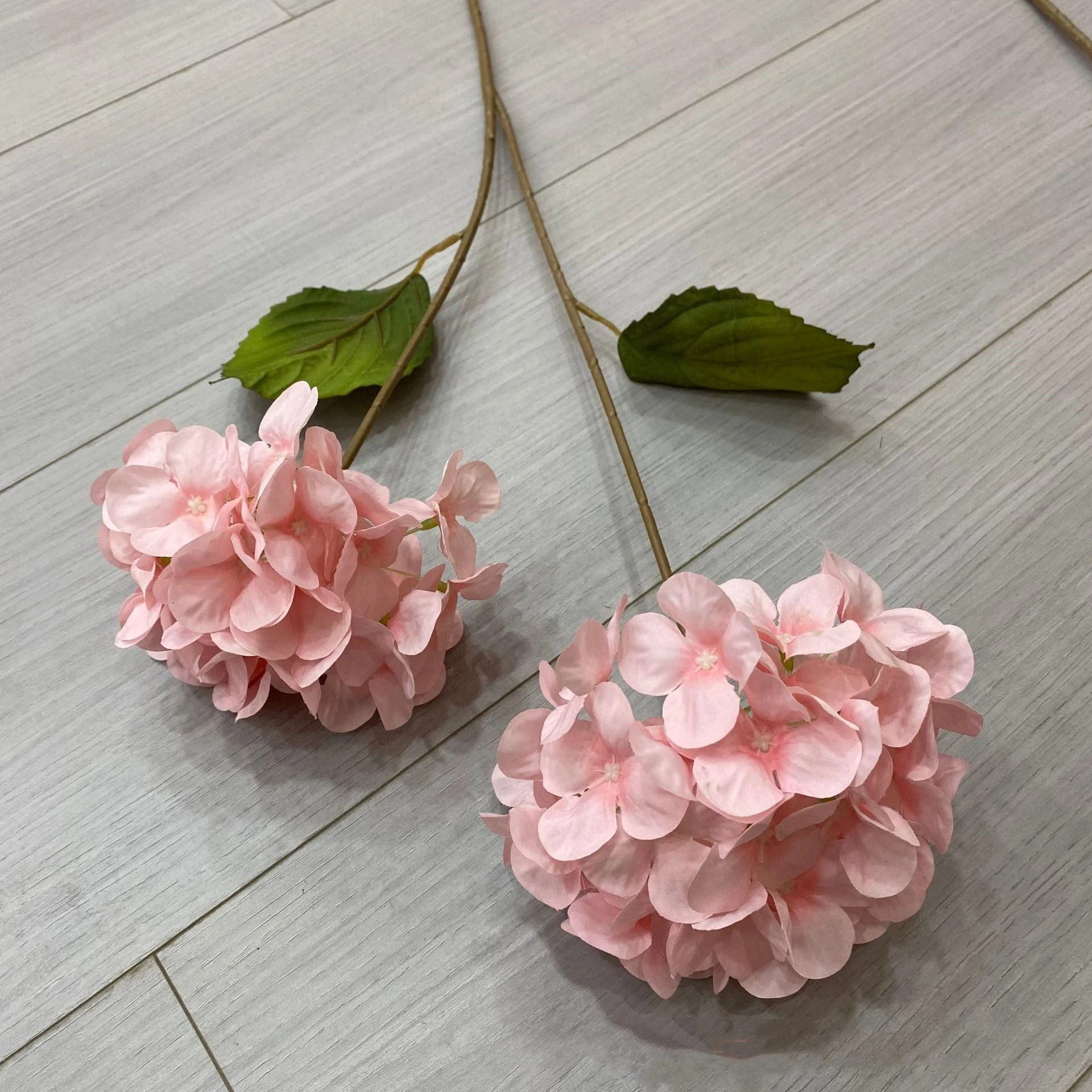 Yopin-2099 Wholesale 2 Heads Large Red Hydrangea Artificial Flower Bushes