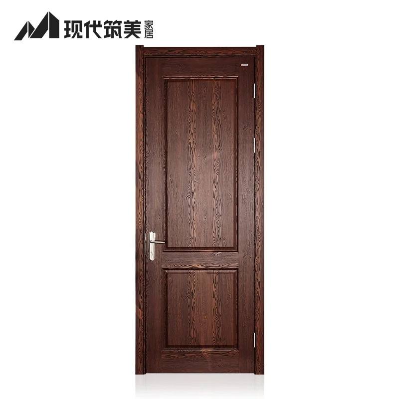 Soundproof Moisture Resistant Bedroom PVC Skin MDF Plywood Solid Wood Single Swing Interior Door To Malaysia