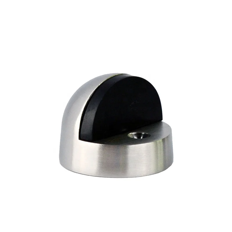 Наружные металлические дверные аксессуары из нержавеющей стали, резиновый напольный ограничитель для безопасности двери