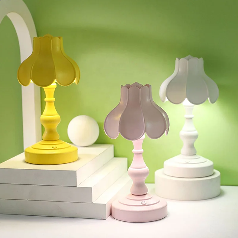 Mini Night Light Bedroom Bedside LED eye Lamp Nostalgic Retro Rechargeable Table Lamp For Indoor Decoration Light